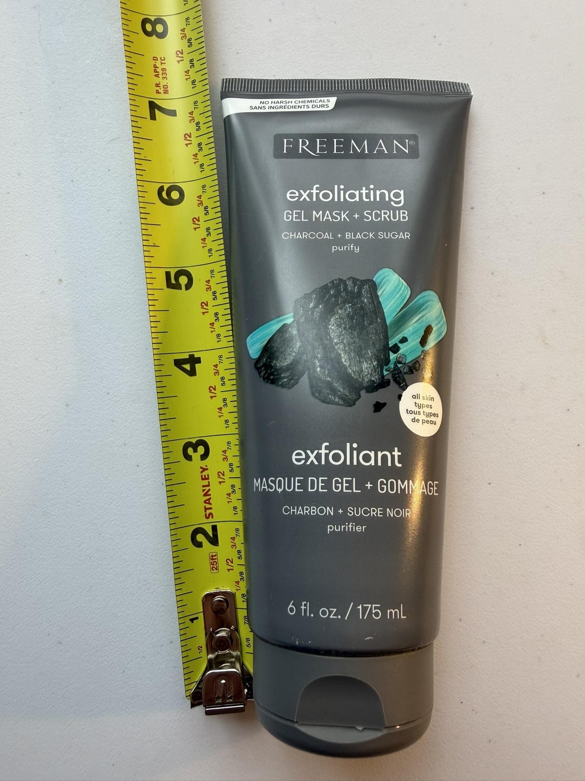 Freeman Exfoliating Gel Mask + Scrub Charcoal Black Sugar 6 Fl Oz Face Skincare