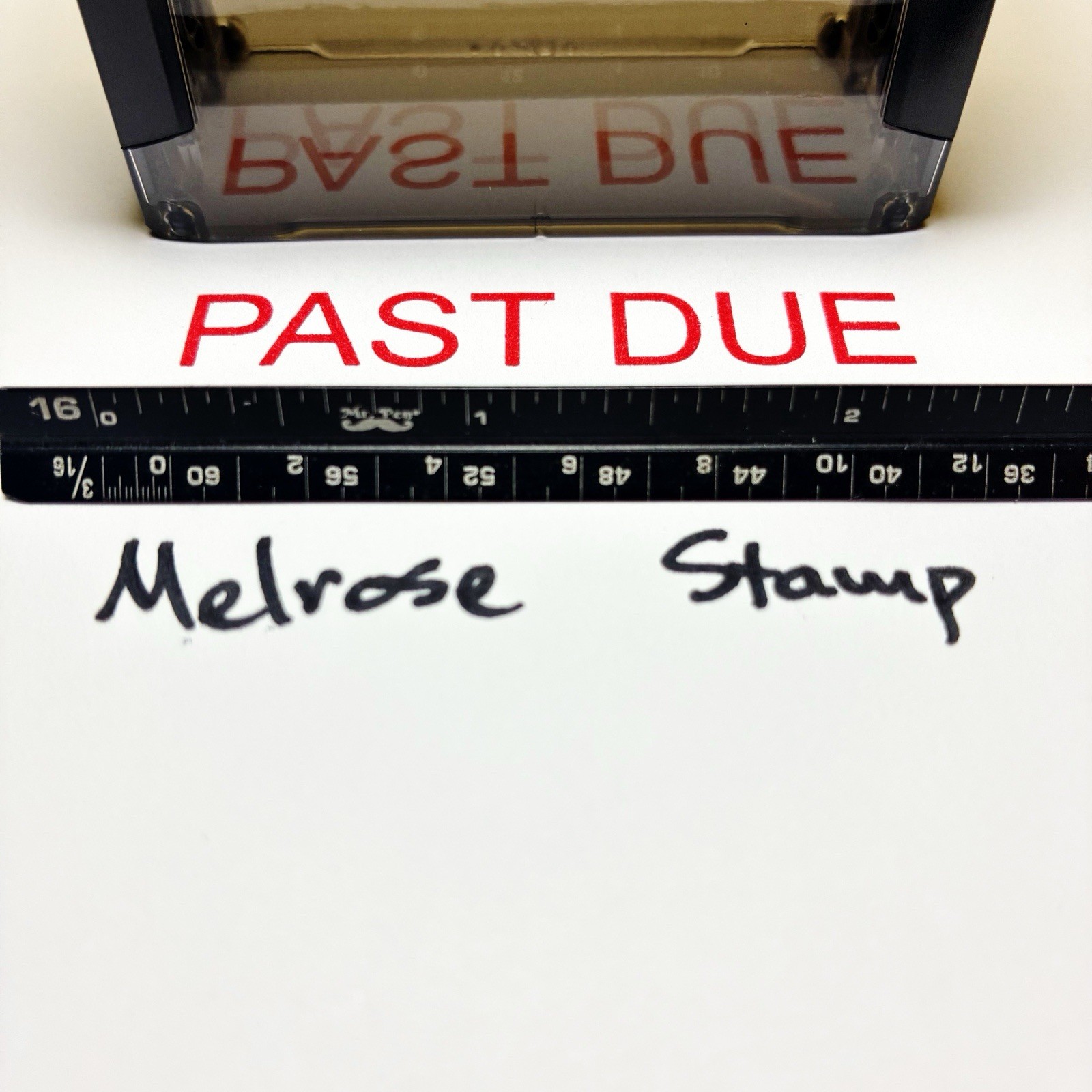 Past Due Rubber Stamp Red Ink Self Inking Ideal 4913