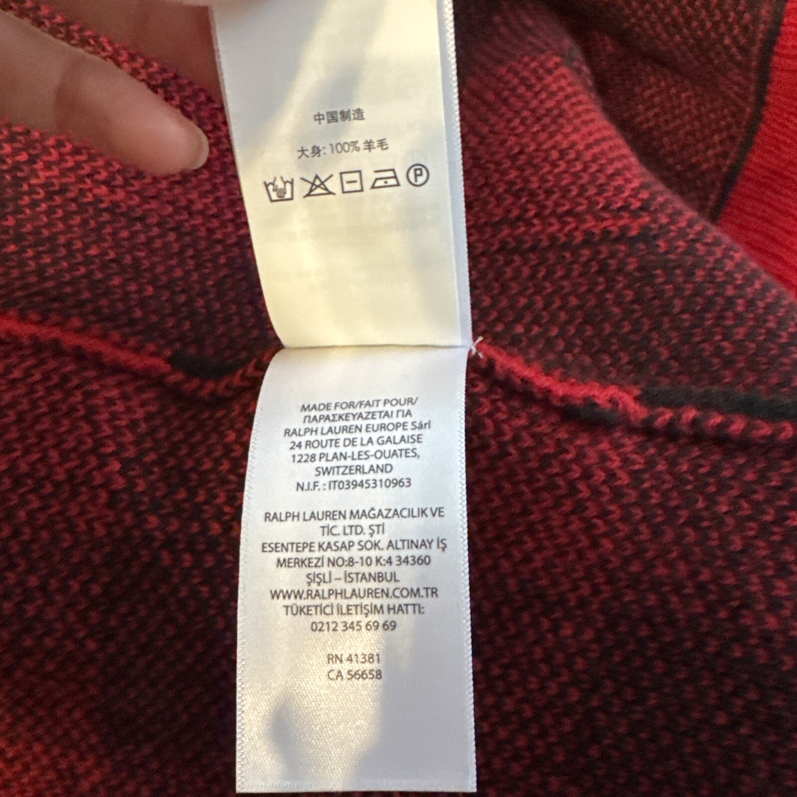 Polo Ralph Lauren Wool Buffalo Plaid Shawl Cardigan Sweater Men’s Large NWT $298