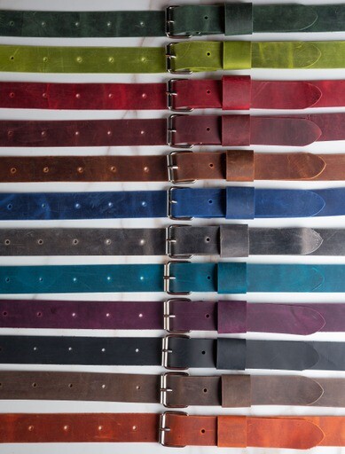 Genuine Leather Luggage Rack Straps Trunk rack straps for Classic Cars, Camel