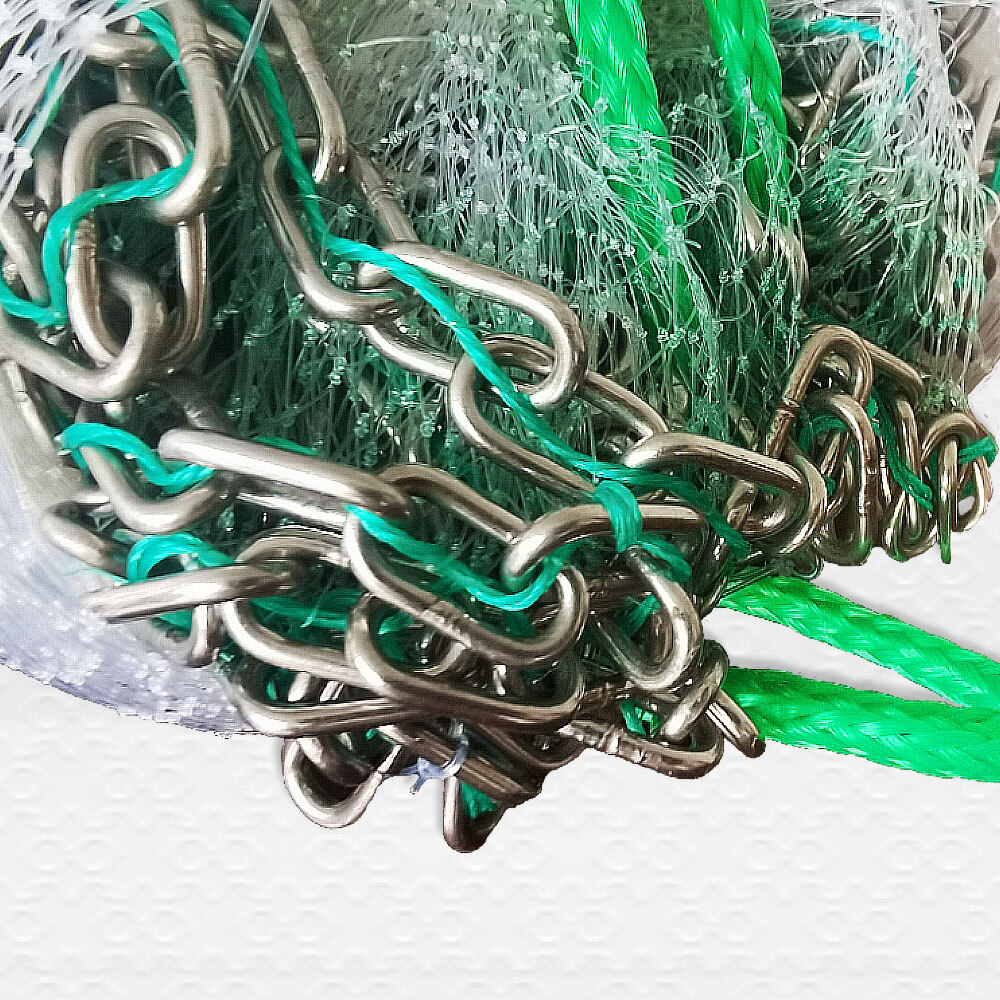 Cast Net 5-6-7-8-9-10 Ft Mono Drawstring 3/8"-1/2"-1" CHAIN Bottom. Best Quality