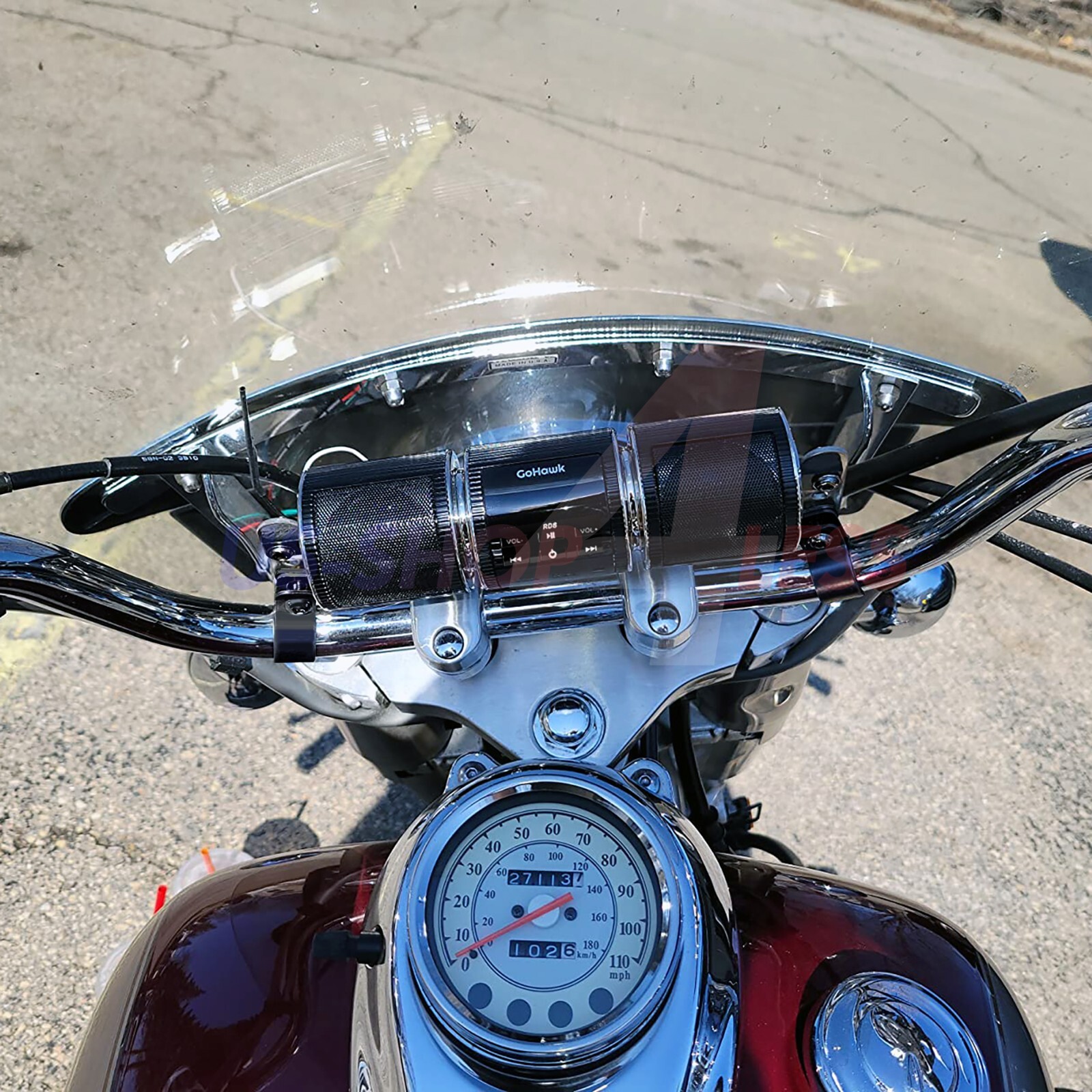 Bluetooth Motorcycle Stereo Speaker Soundbar Audio Radio MP3 System ATV 4Wheeler