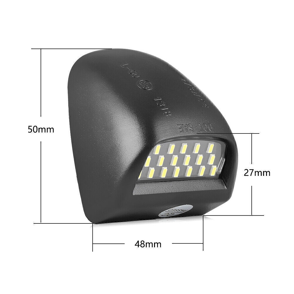 2 Pcs LED License Plate Light Assembly For Chevy Silverado GMC Sierra Cadillac