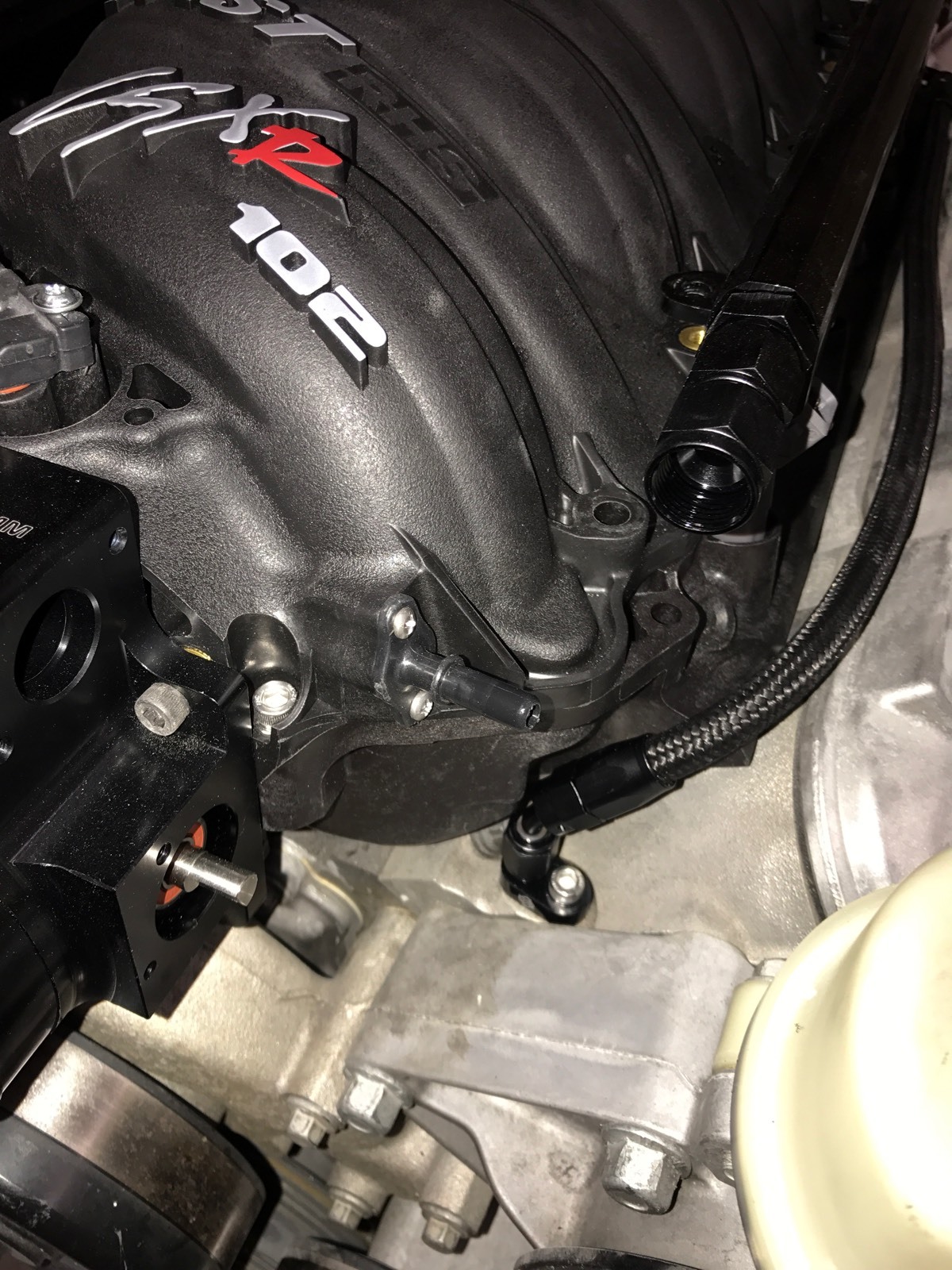 FAST 102 & 92 Steam Vent Kit Complete LS1 LS6 LS3 Coolant Crossover BLK SV102BN