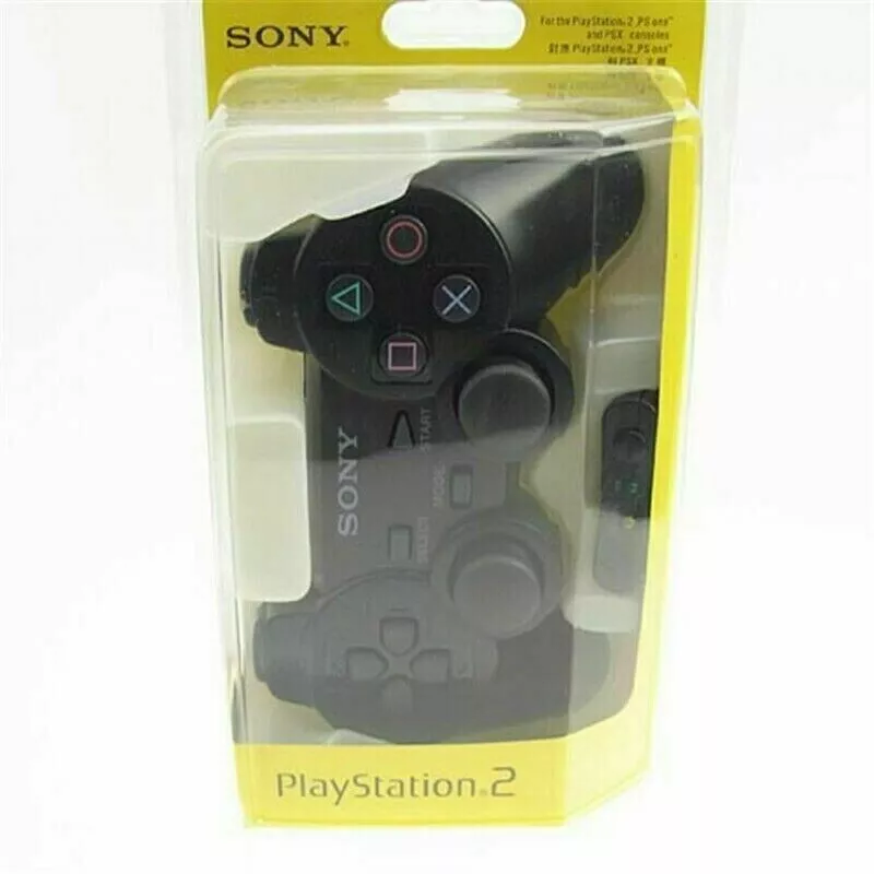 1PCS OEM-Wireless Controller for Playstation 2 PS2-Black-