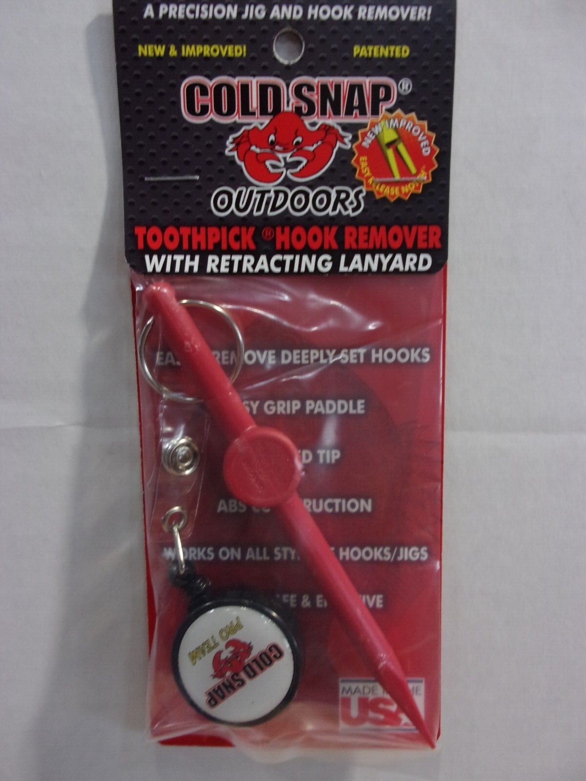 Cold Snap Toothpick Hook Remover with or without lanyard YOU CHOOSE! NIP