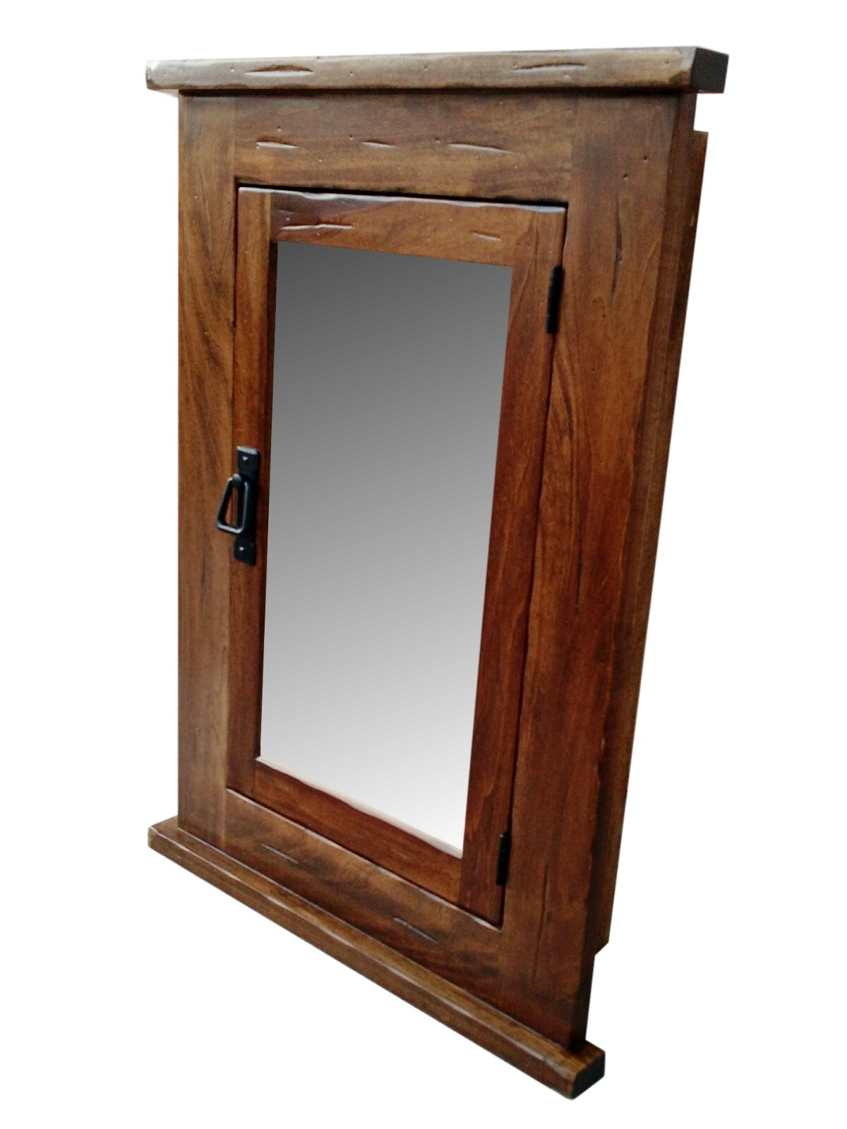 Rustic Mission Recessed Medicine Cabinet / Medium Finish / Handcrafted