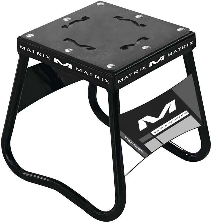 Matrix Concepts Mini Mini Carbon Steel Stand - Black/White Motorcycle MM-101