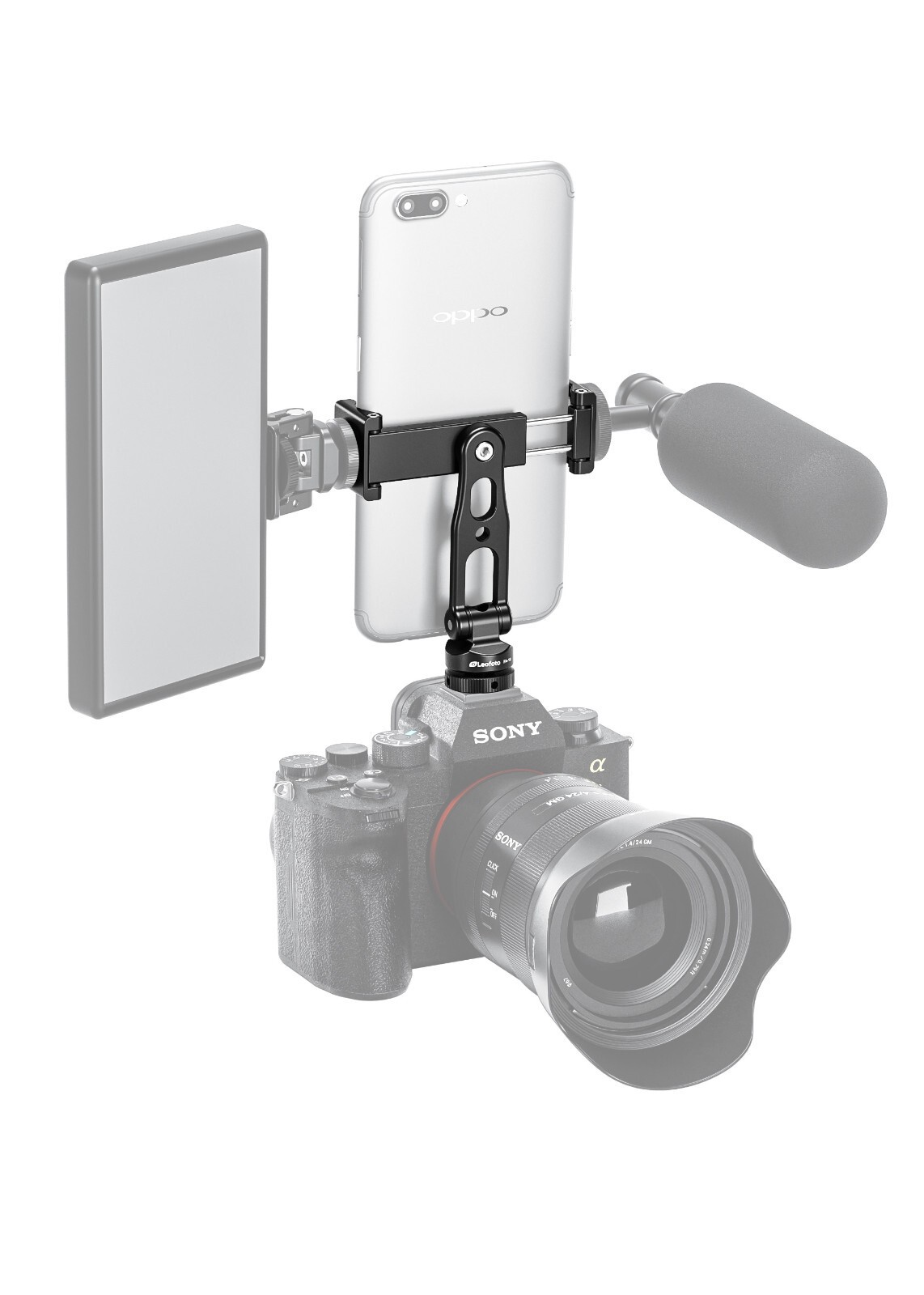 Leofoto FA-18 Phone Clamp with Cold Shoe