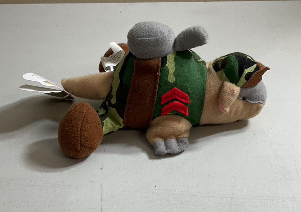 1990s MEANIES Beanies Series1 Armydillo Dan Army Tank Armored Armadillo NWT