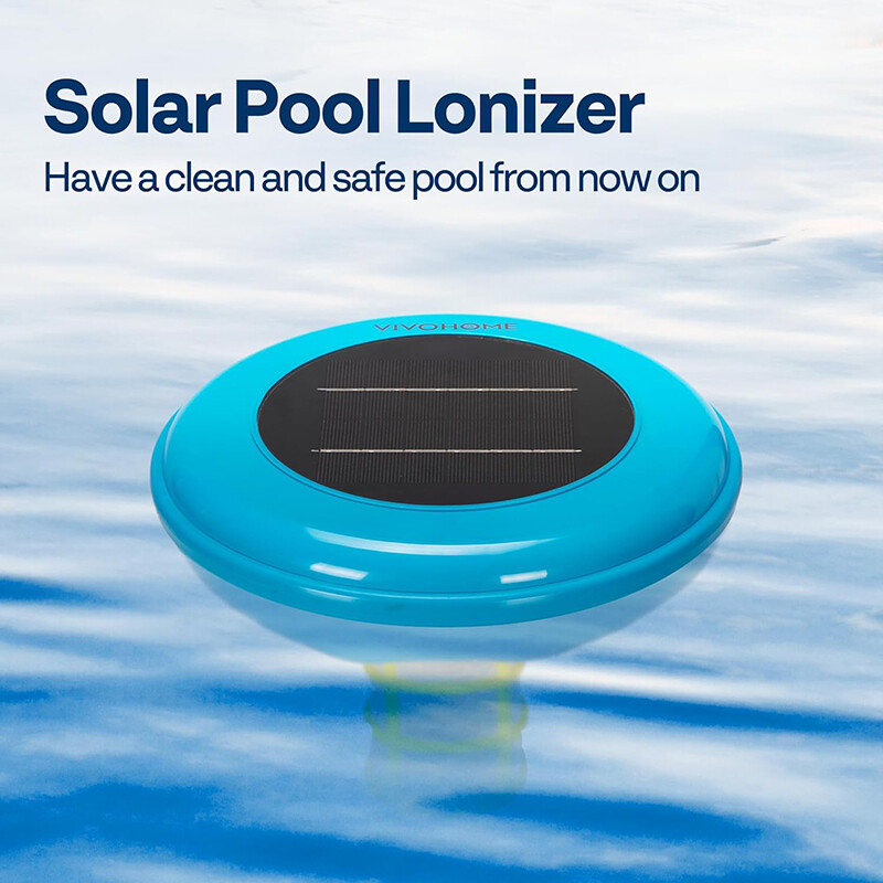 Solar Pool Ionizer Chlorine-Free Sun Shock & Water Purifier Up to 35,000 Gal