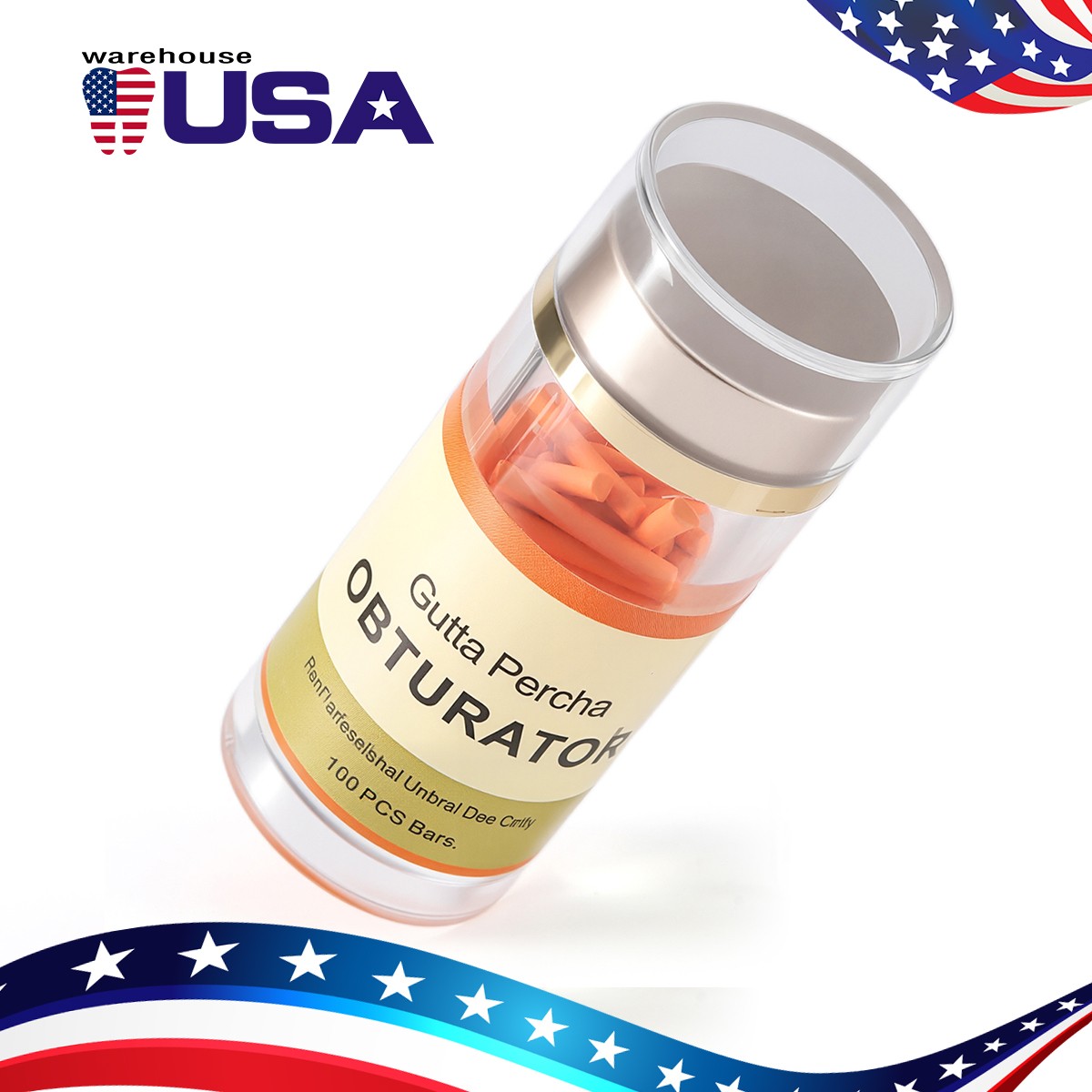 100Pcs Dental Endodontic Gutta Percha Pellets Bar for Obturation System Pen/Gun