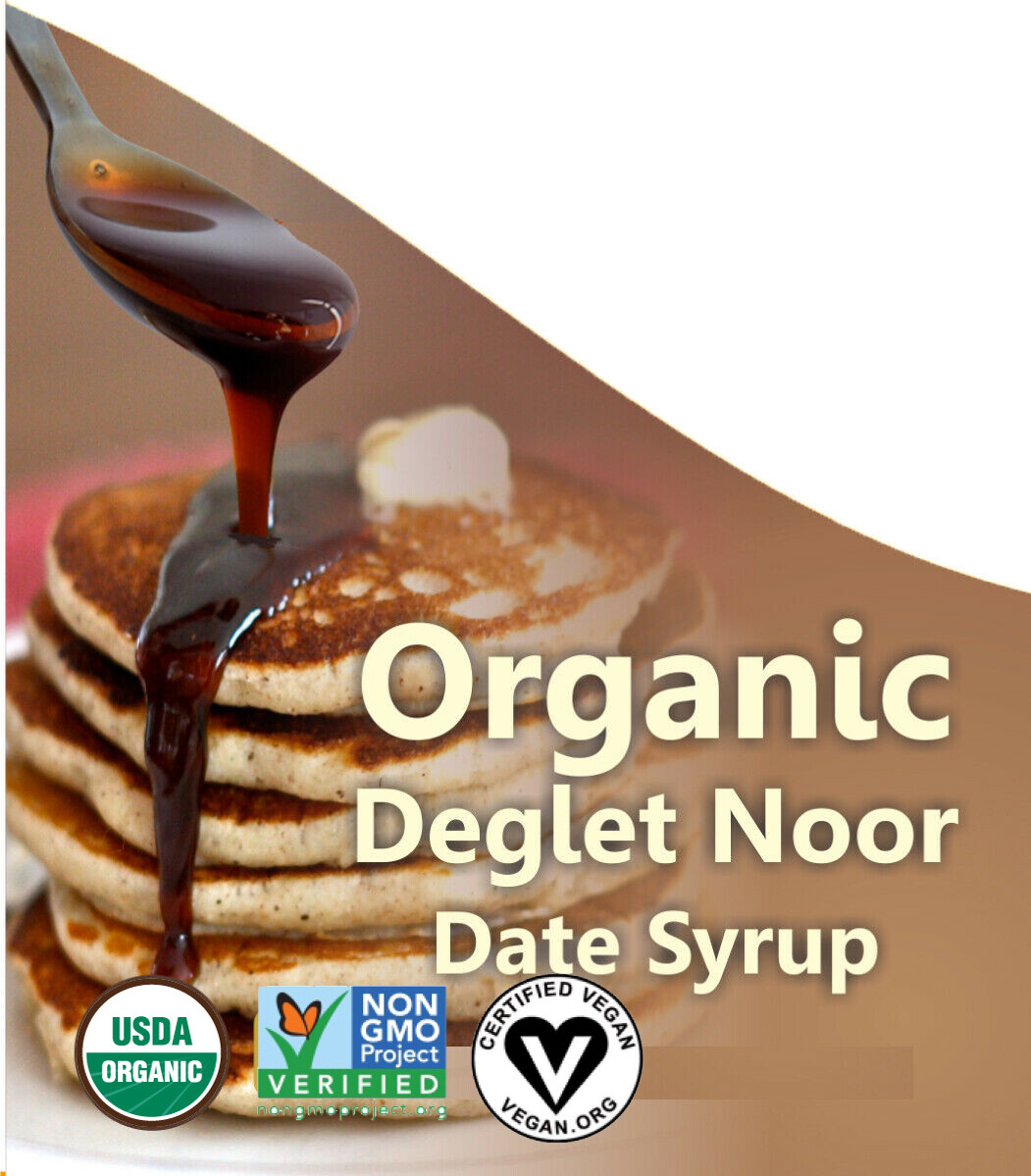 80 OZ (5LB) ORGANIC DATE SYRUP/ CERTIFIED ORGANIC/ NON-GMO/VEGAN/KOSHER