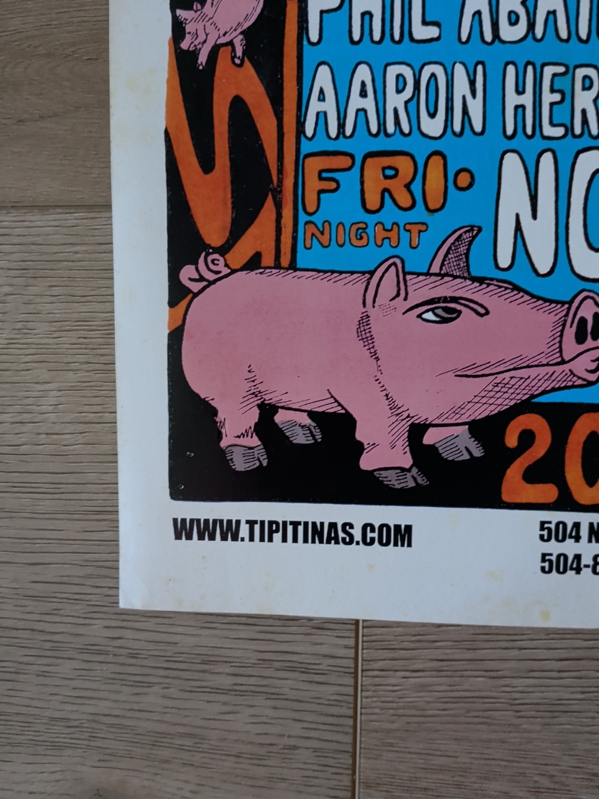 Pork Tornado Poster Tipitinas New Orleans Jon Fishman