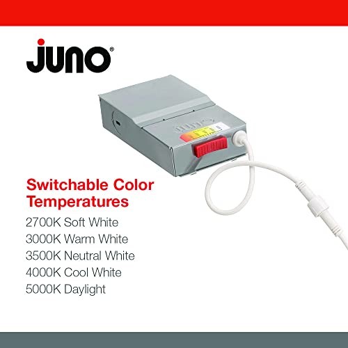 LED Recessed Lights 6" Round Wafer Downlight - 5-in-1 Switchable White