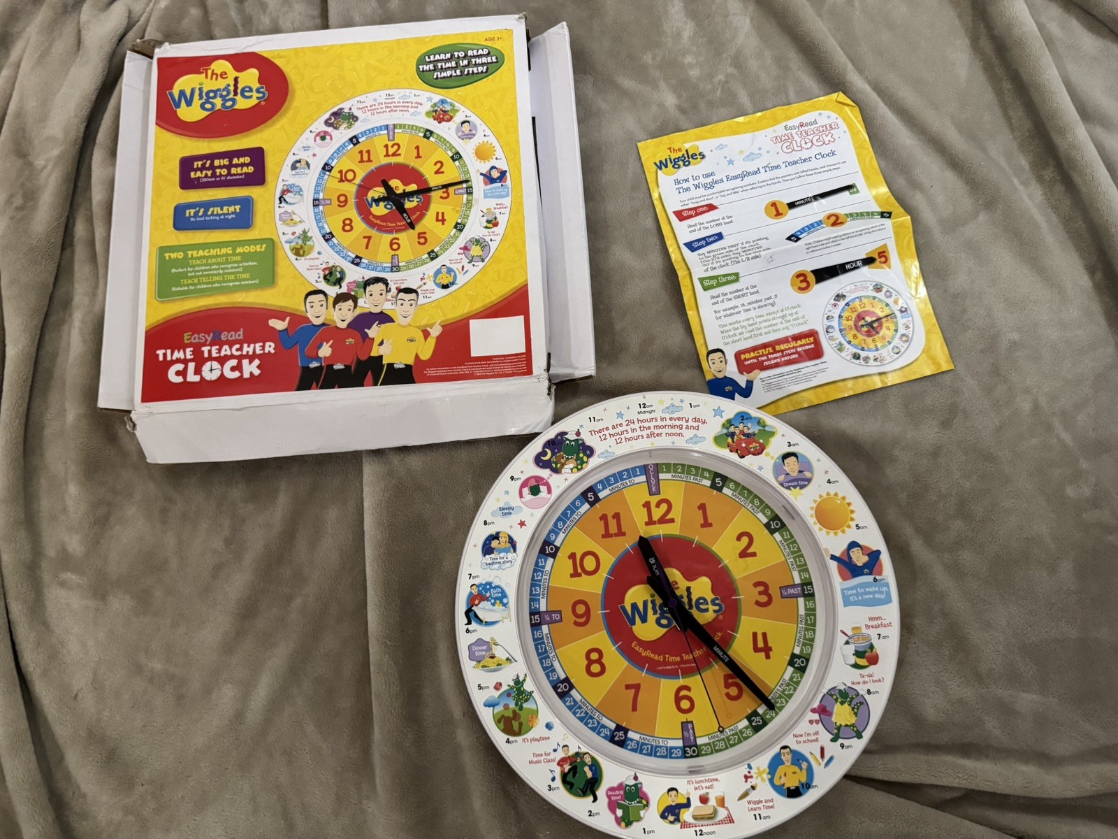 The Wiggles HUGE Vintage Lot Toys, Bedding, Toy Box, DVD’s, VHS, Books, Plushies