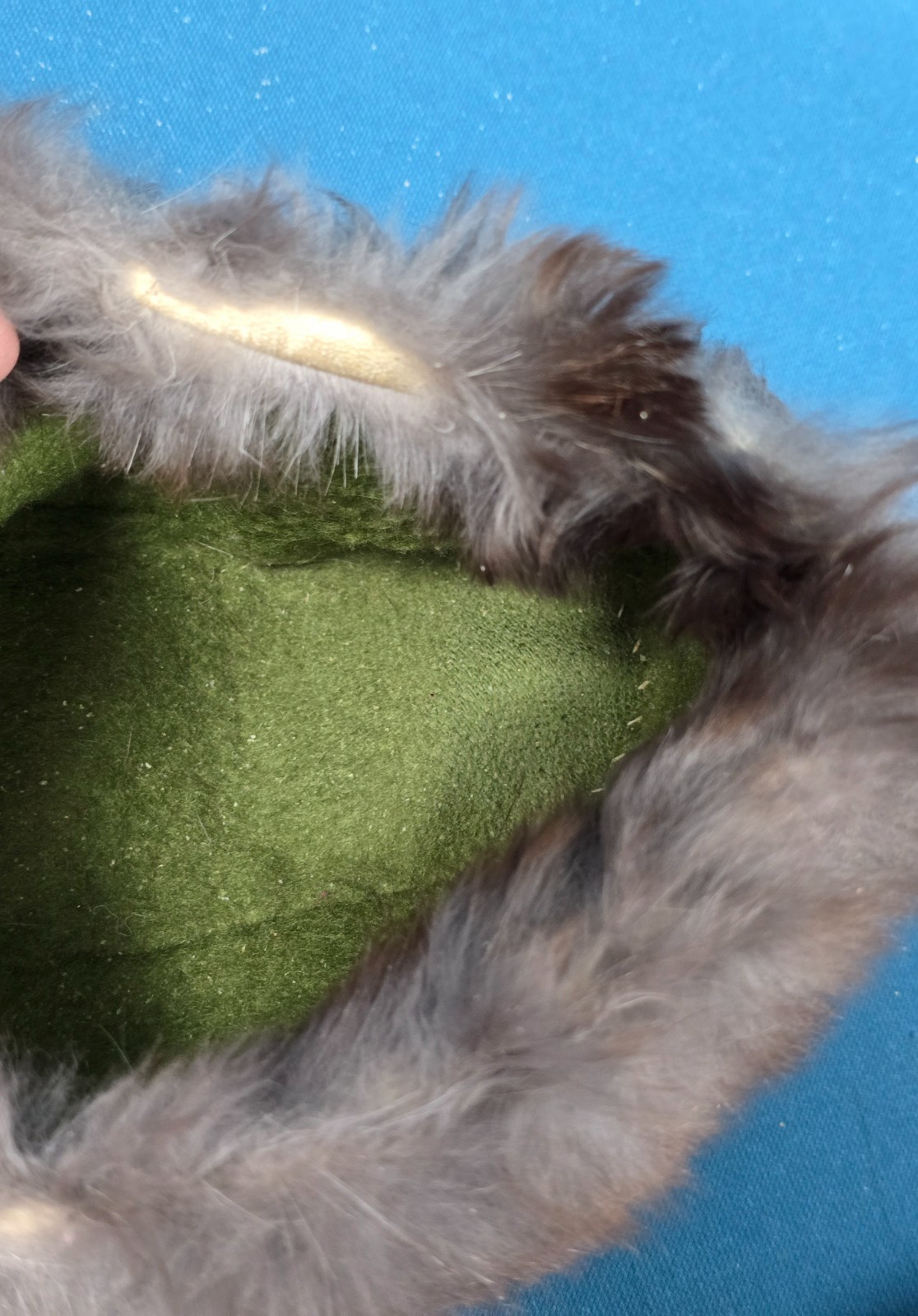 Vintage Handmade Alaska Native Inuit Eskimo Fur Slippers Beadwork 8.5-9