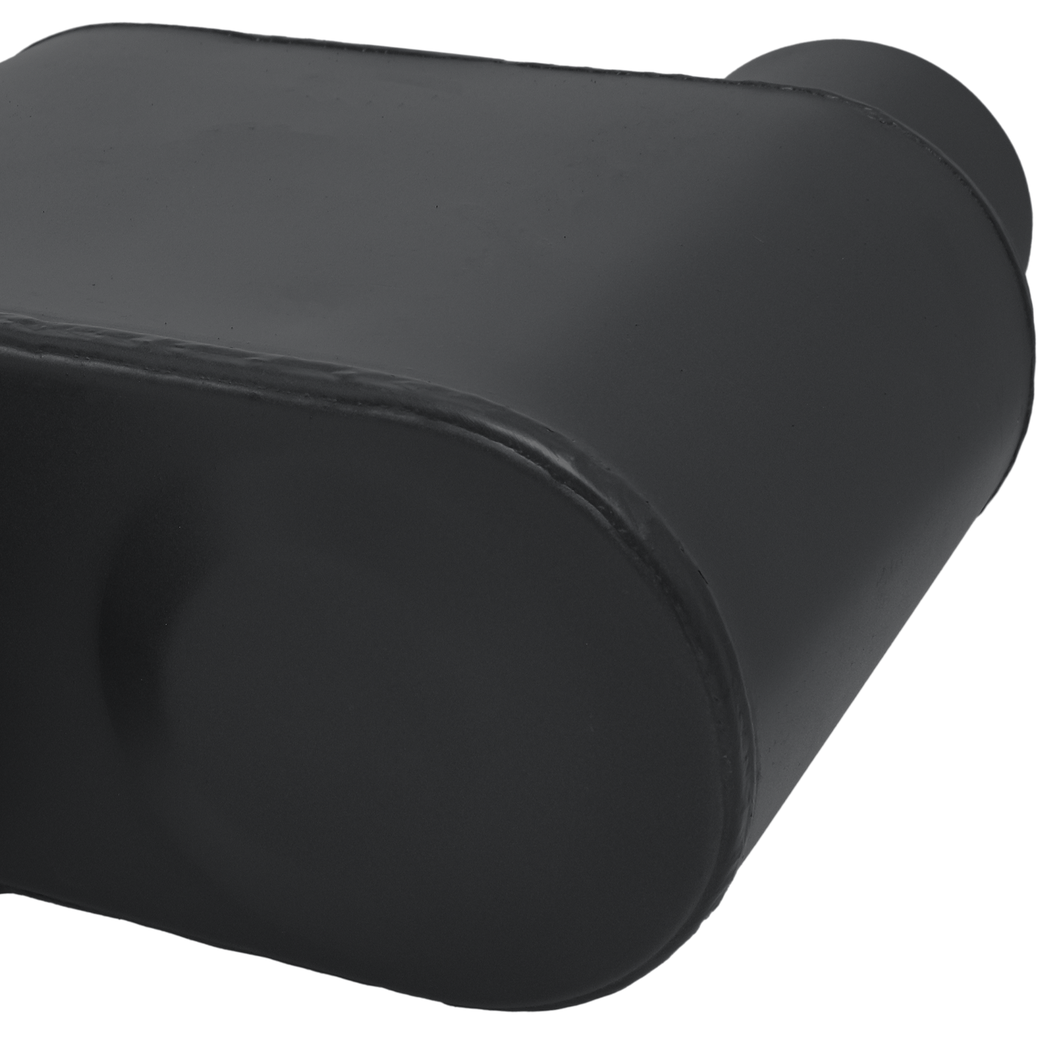 2 Pcs Black 2.25" Offset Inlet/Outlet Race Performance Chambered Exhaust Muffler