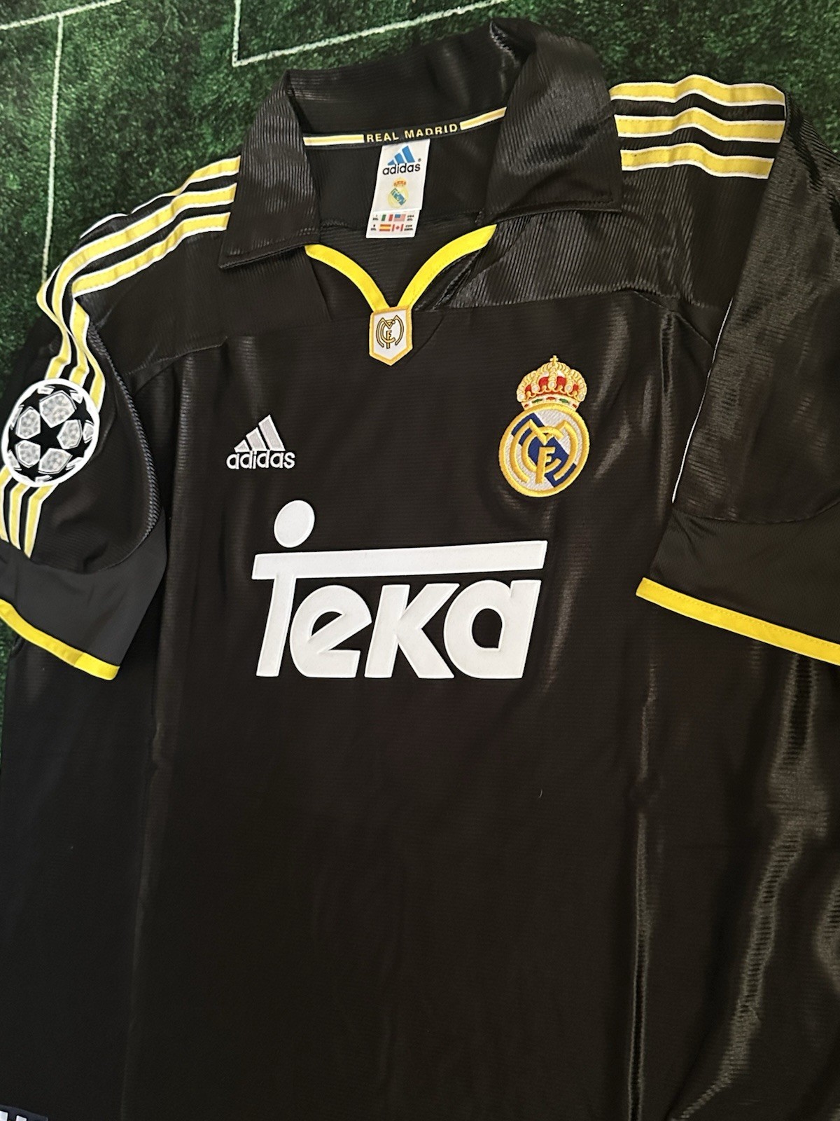 Real Madrid Roberto Carlos 99/00 Retro Throwback Reissue Player Fit XXL Jersey