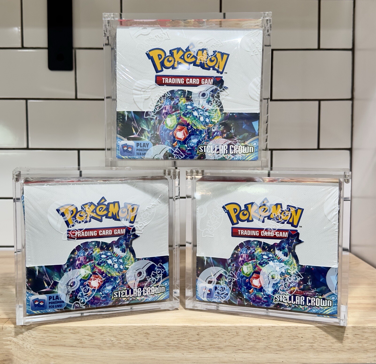 Pokemon Magnetic Booster Box Acrylic Case! Pokémon Card Protective Display!