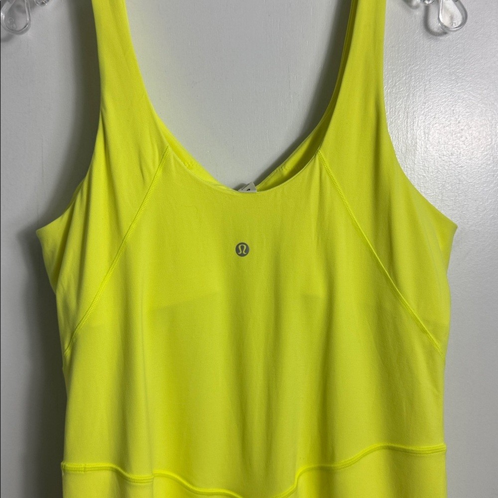 Lululemon Align Bodysuit 8" Electric Lemon Size 14