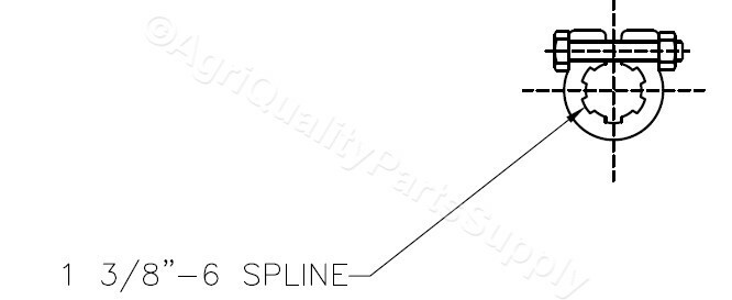 PTO Shaft W/ 2 disks Clutch Replaces 147122 King Kutter Tiller TG-48 TG-60 TG-72