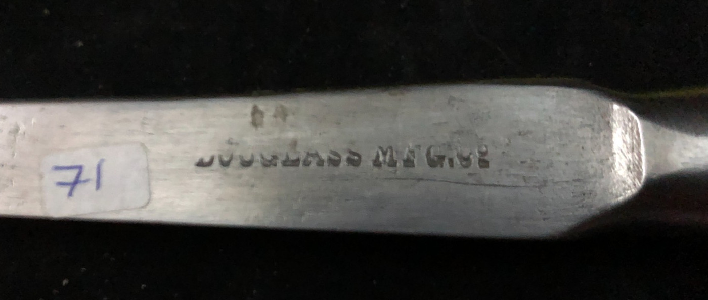 Vintage Douglass Mfg Co 3/8" Socket Mortice Wood Chisel Lam. Steel