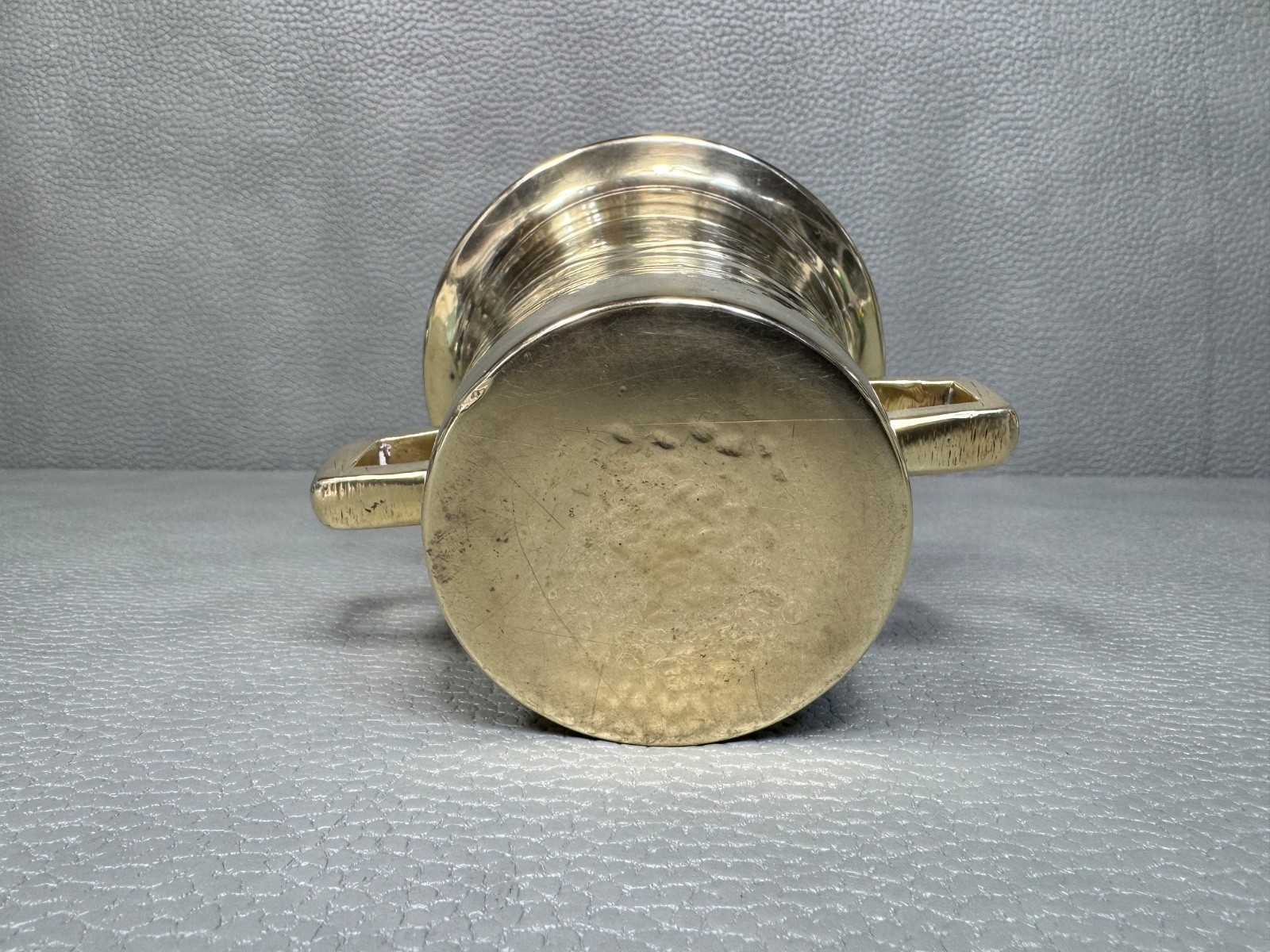 Vintage Mid Century Modern MCM Brass Mortar and Pestle 4 pounds