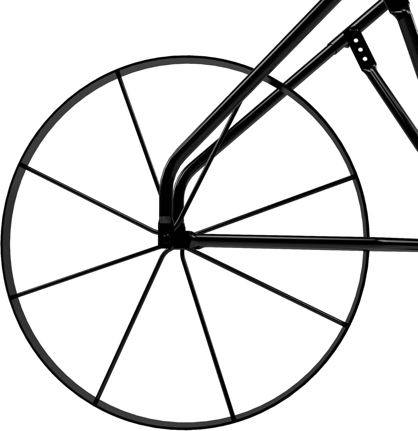 High Wheel Cultivator with Comfort Handle with 3- Position Adjustable, Quick Cha