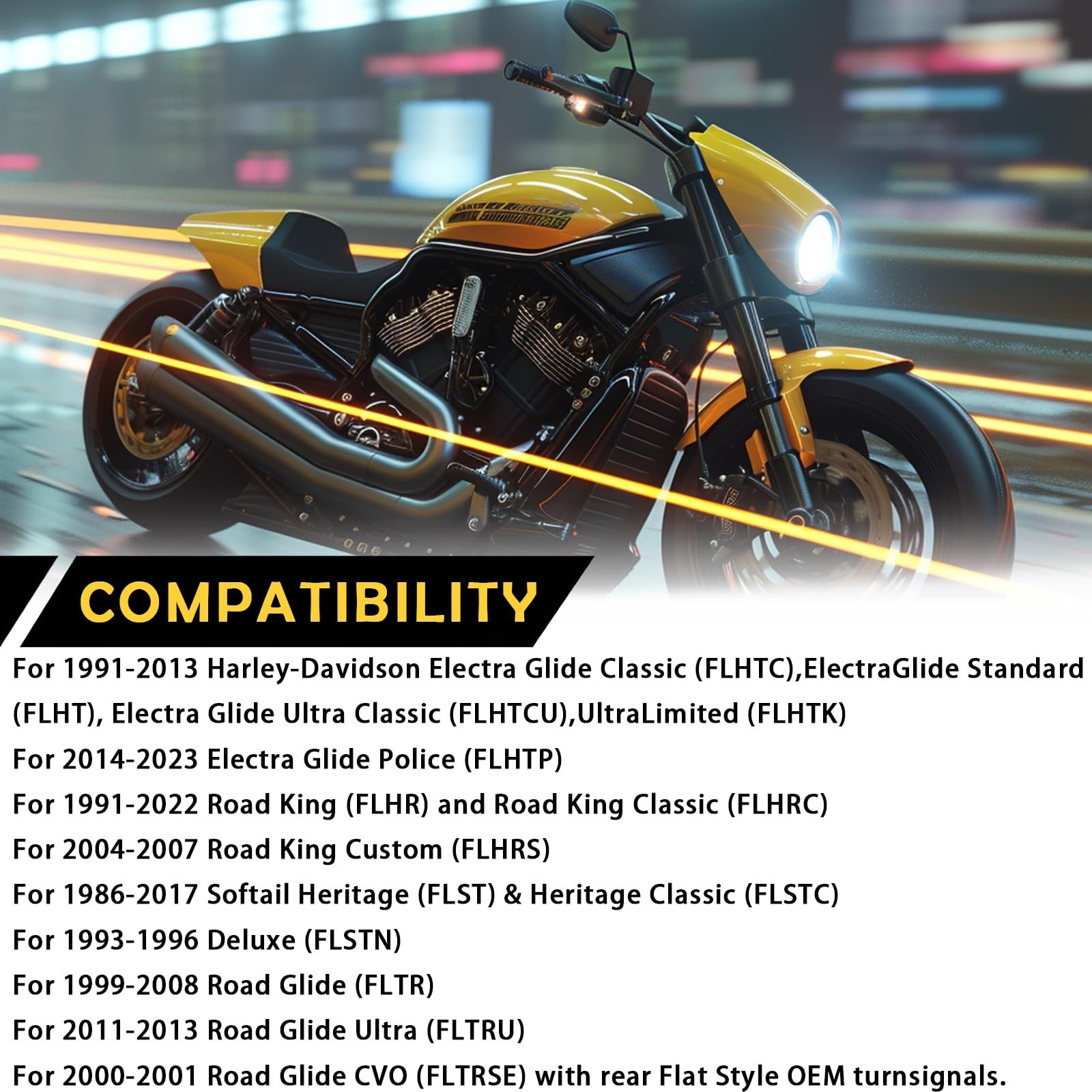 Custom Dynamics License Plate Relocation Kit #CD-LPR-KIT Harley Davidson black