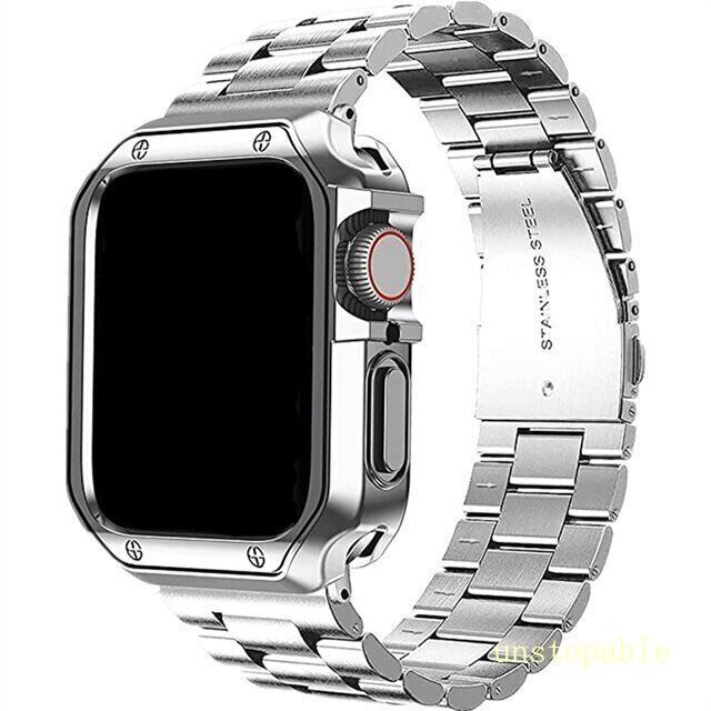 Case+Stainless Steel Metal Strap for Apple Watch Series 11 10 9 8 7 6 SE Ultra 3