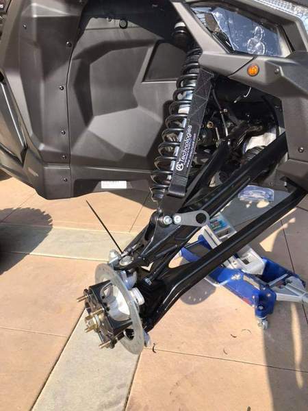 Canam X3 72" Front Limit Strap And Shock Tower Brace Kit - Black