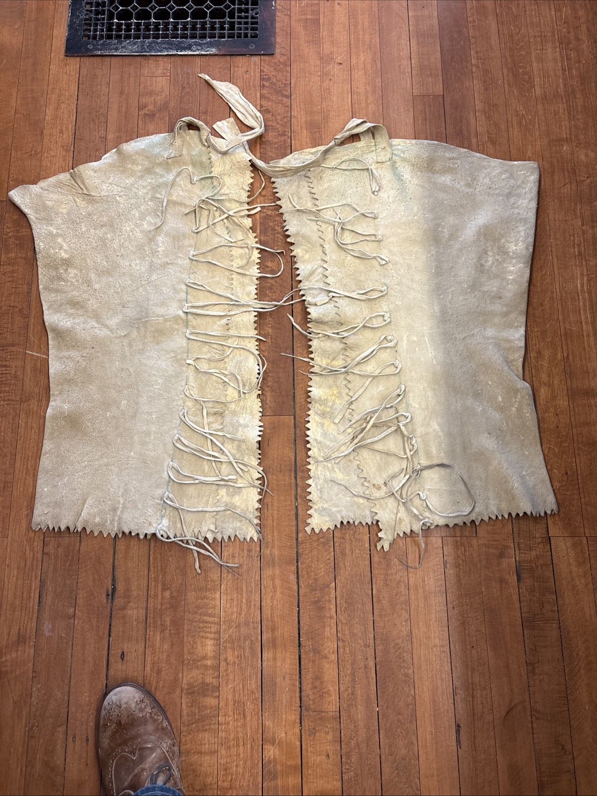 Antique Native American Beaded Plains Leggings 1910s Beaded Leggings