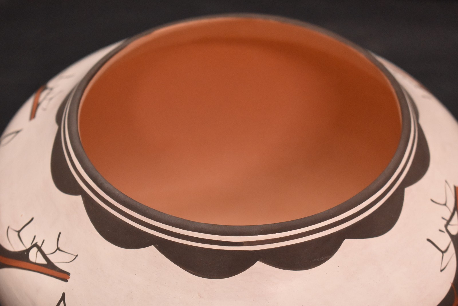 Zuni Pottery Anderson Peynetsa Heartline Deer 7.5" Jar Native American Figural