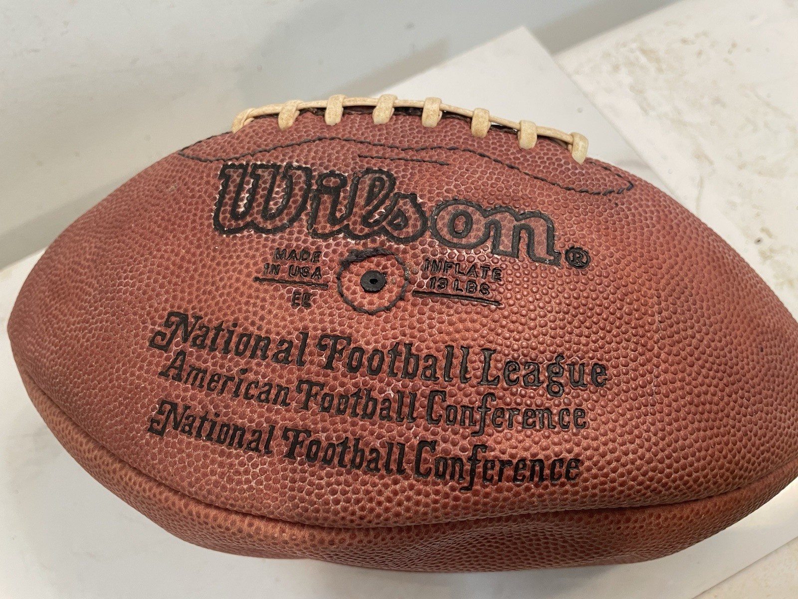 Minnesota Vikings Hassan Jones Presentation Game Used Ball Division Champs 1992