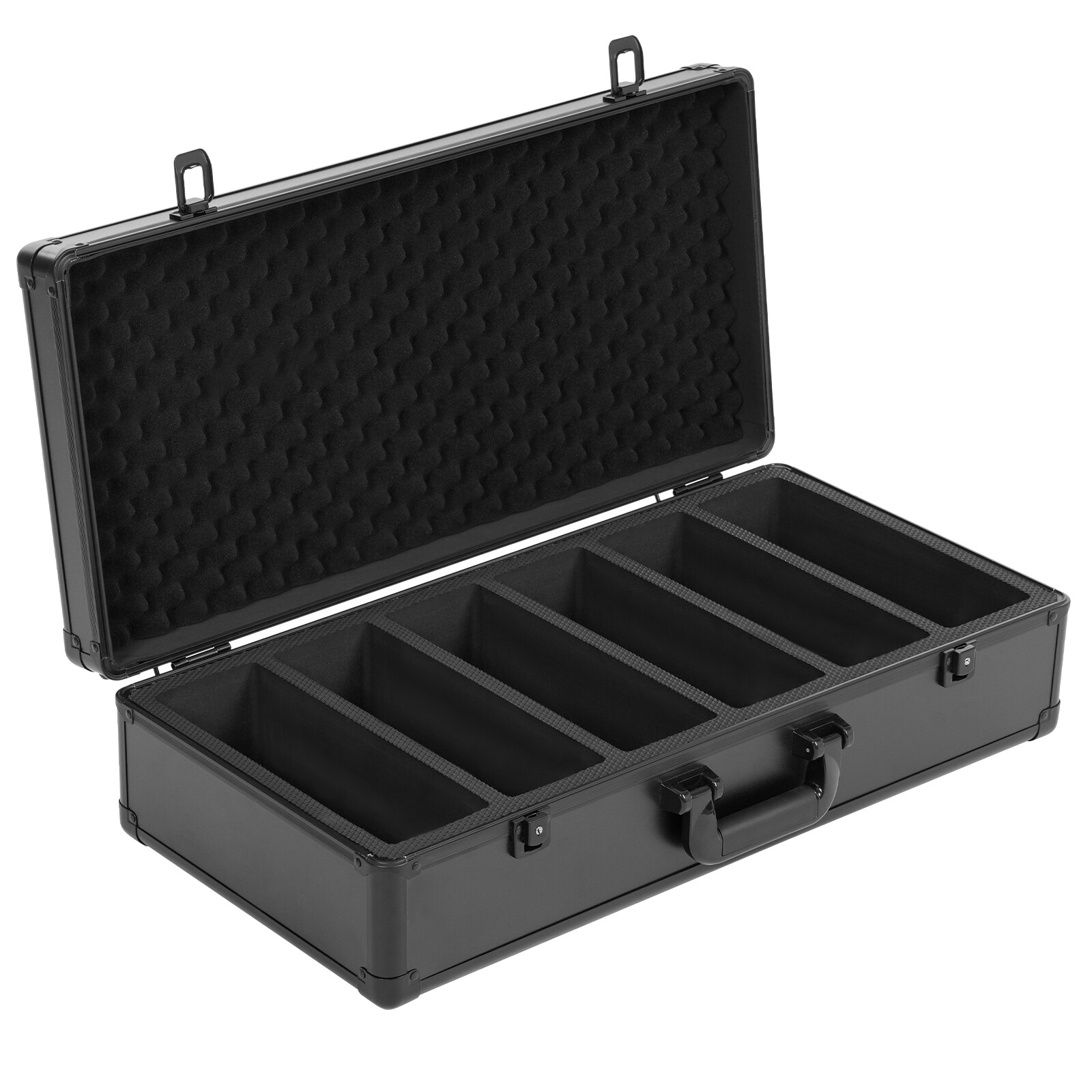 222 PSA Graded Card Storage Box 6 Slots Sports Card Holder Case w/ 2 Keys Lock ?