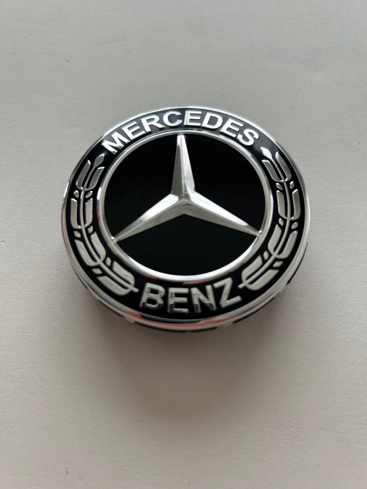 4x Black Center Chrome Star Wheel Center Caps Hub Cover Rim for Mercedes