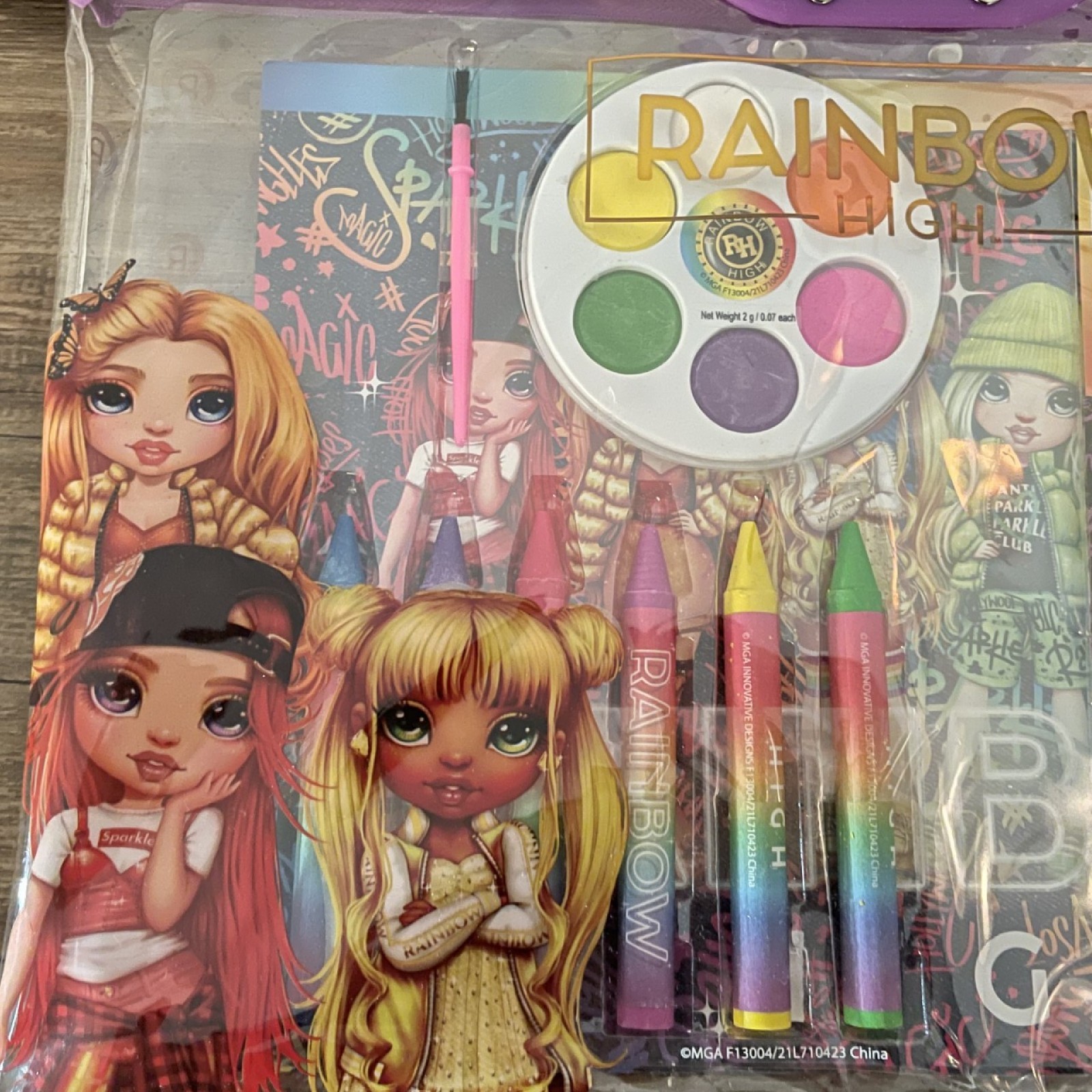 Rainbow High Notebook Stationary Set Frozen LOL Disney Princess Crayons Stickers