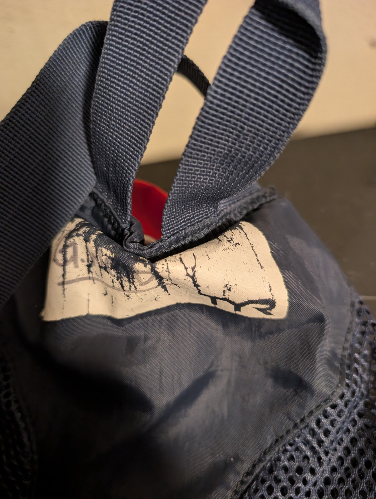 TYR 40L Big Mesh Mummy Backpack Red White & Blue USA Stars & Stripes Print Bag