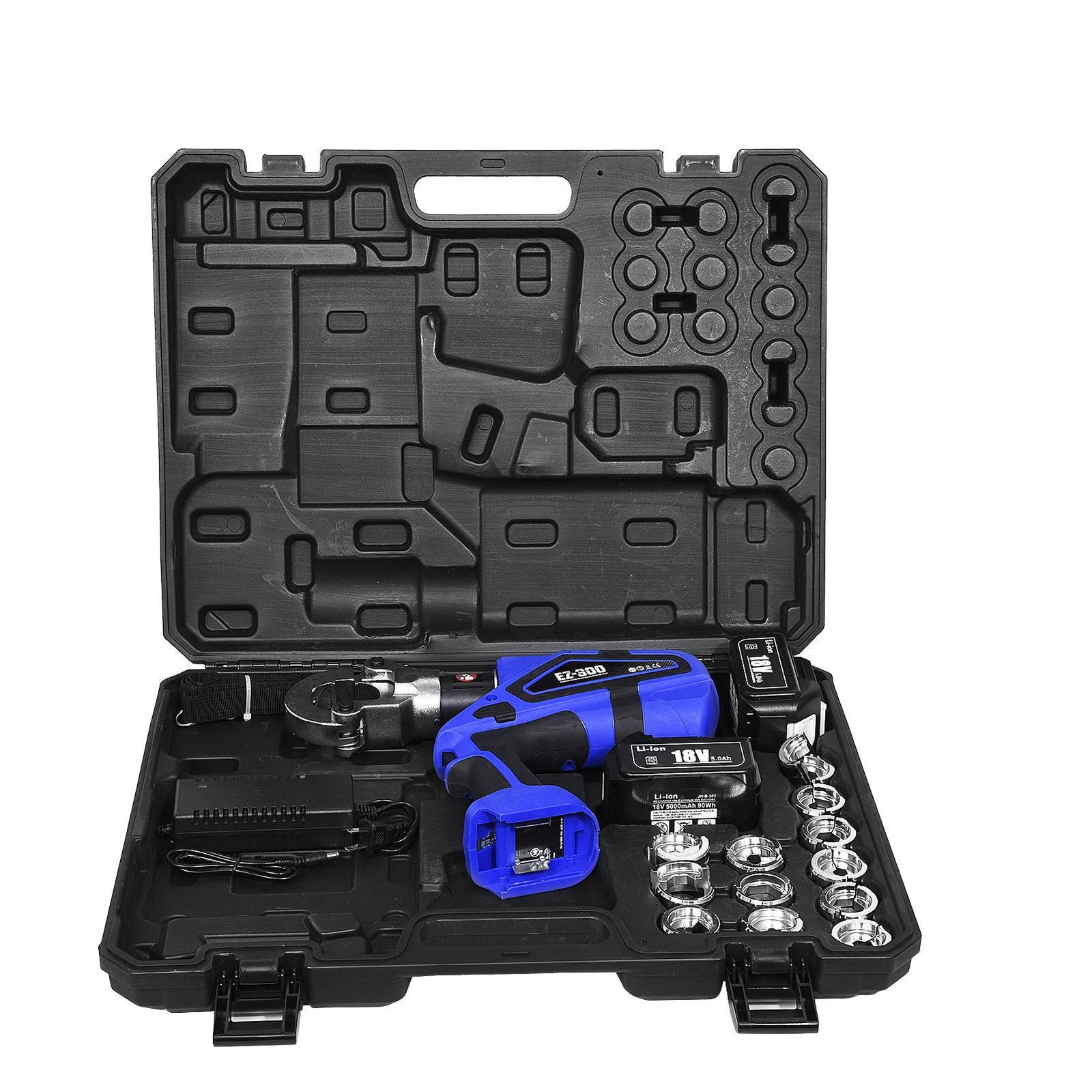 18V Cordless Electric Hydraulic Crimping Tool Electrician Cable Lug Crimper