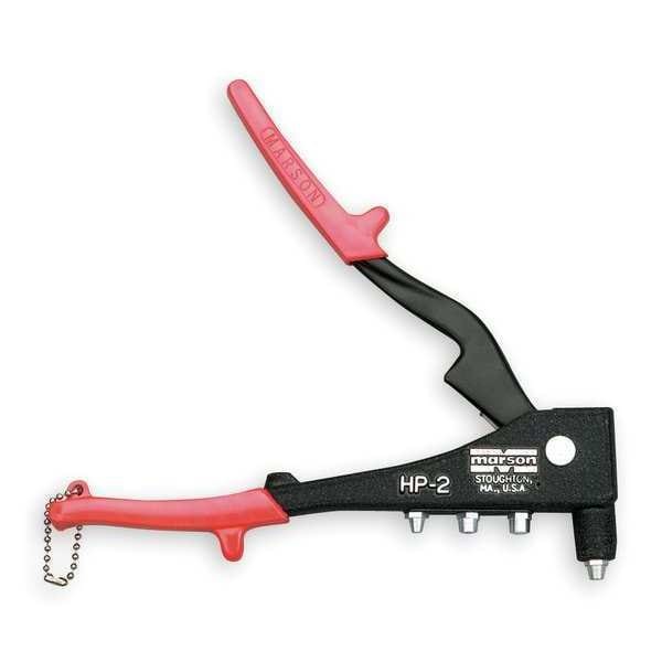 Marson Hp-2 Riveter, Deluxe, 3/32, 1/8, 5/32, 3/16 In, Interchangeable