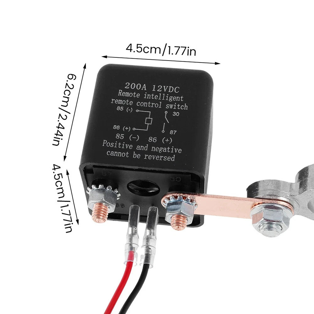 Car Battery Disconnect Switch Remote Control Power Kill Master Isolator Cut Off