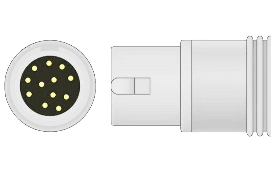 Philips 12 pin 5 Leads Snap ECG EKG Cable Agilent, Heartstart, Intellivue