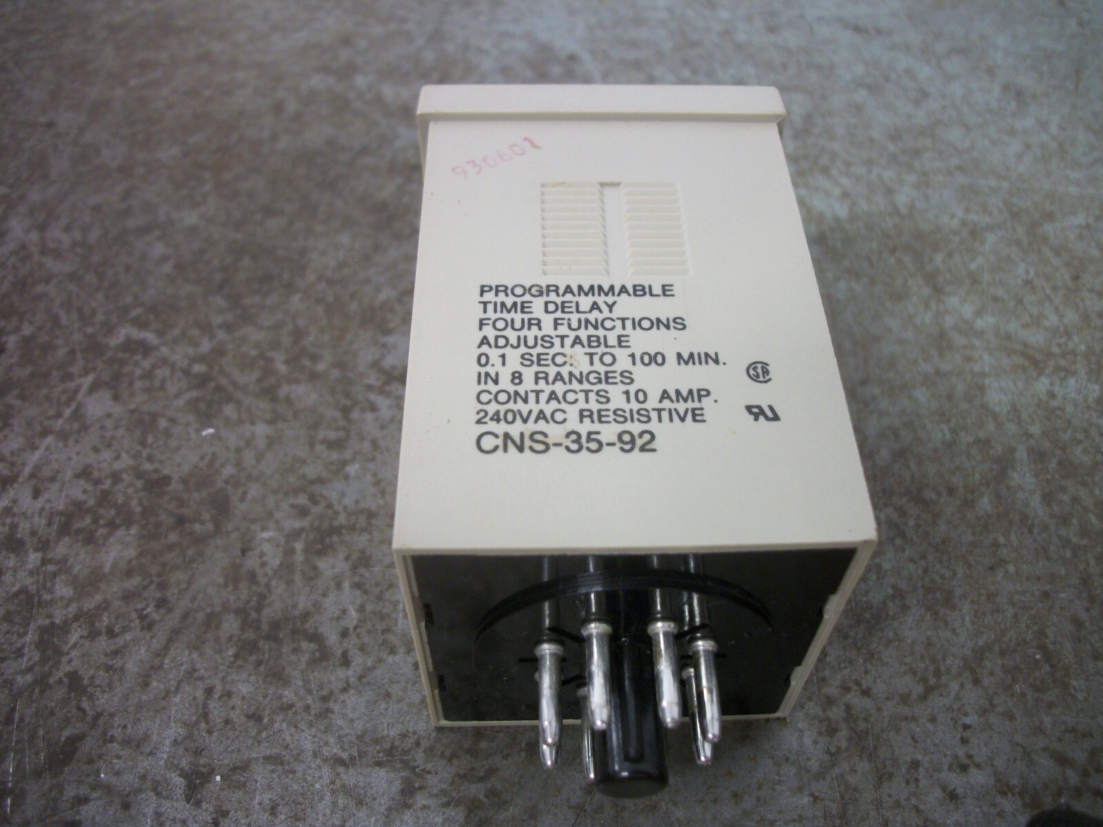 POTTER & BRUMFIELD PROGRAMMABLE TIME DELAY RELAY CNS-35-92 0.1SEC TO 100MIN