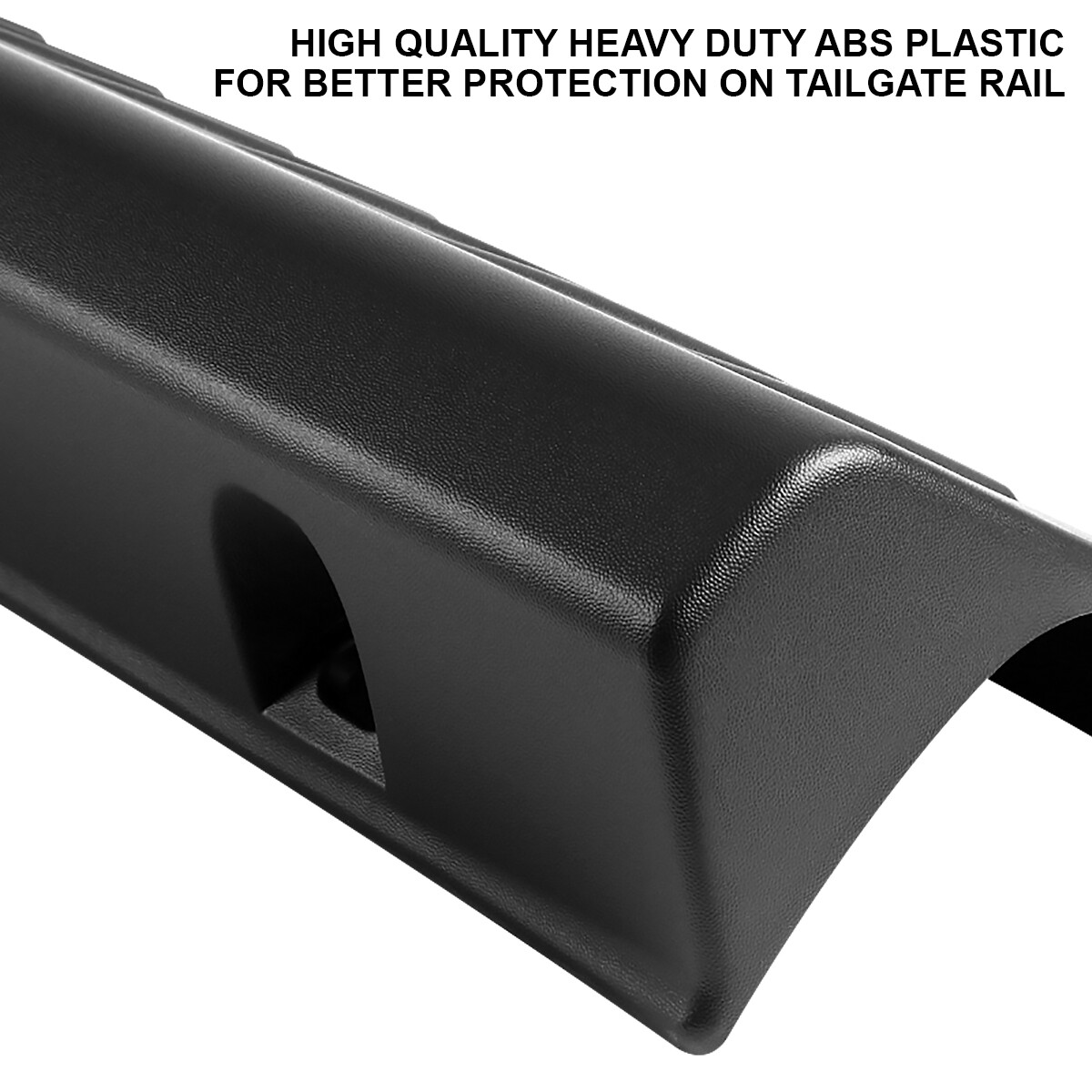 Fits 2006-2008 Dodge Ram 1500 2500 3500 Black Tailgate Molding Cap Spoiler Cover