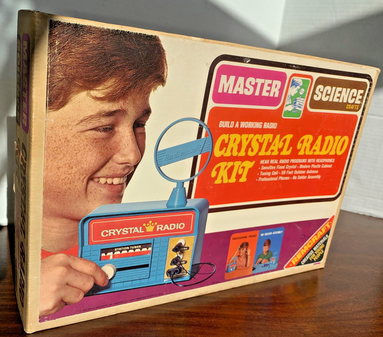 Vintage Original Master Science Crystal Radio Kit by Remco 1969 Toy