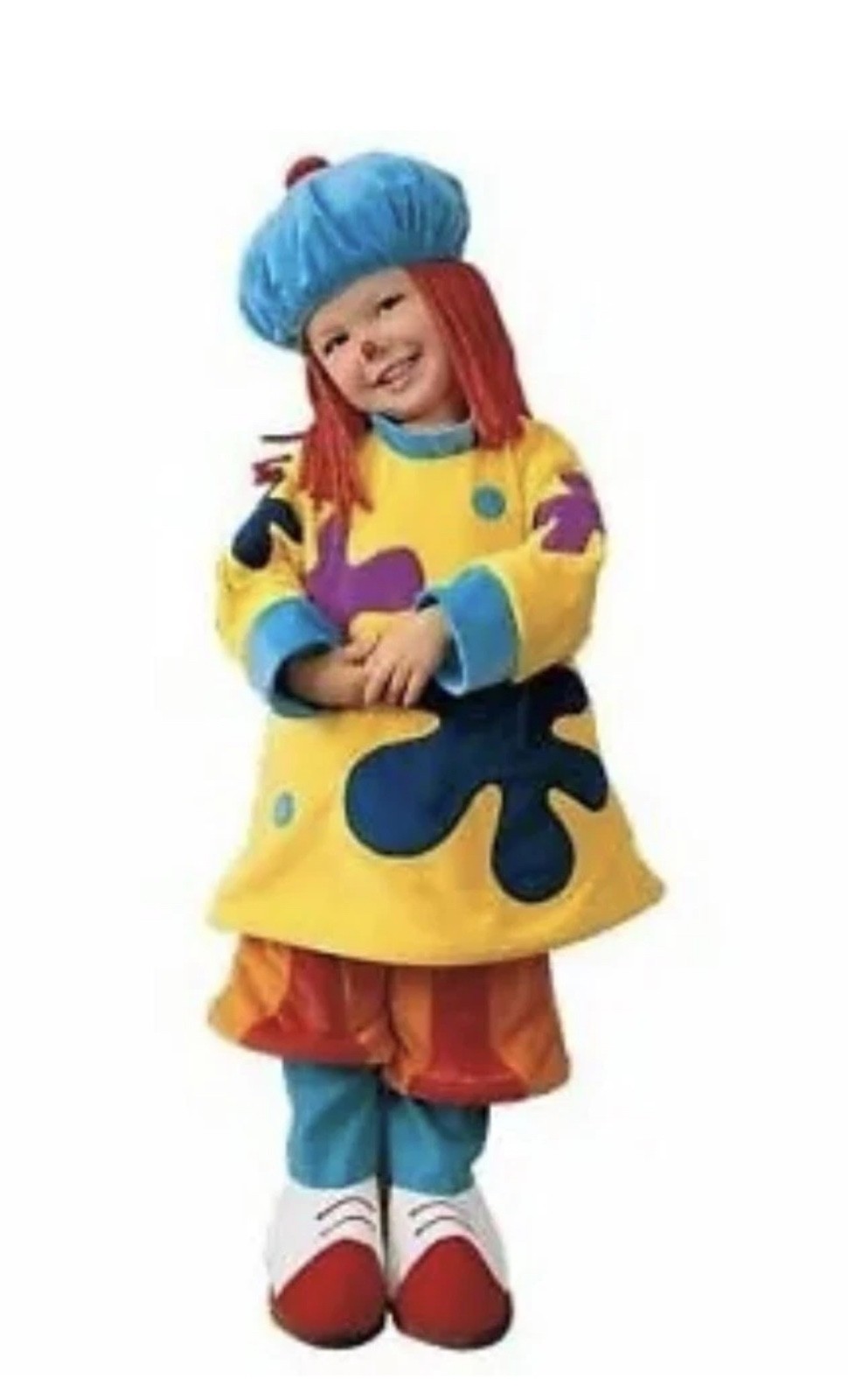 Disney Store Kids XS 4 5 JOJO CIRCUS CLOWN Halloween Costume Complete