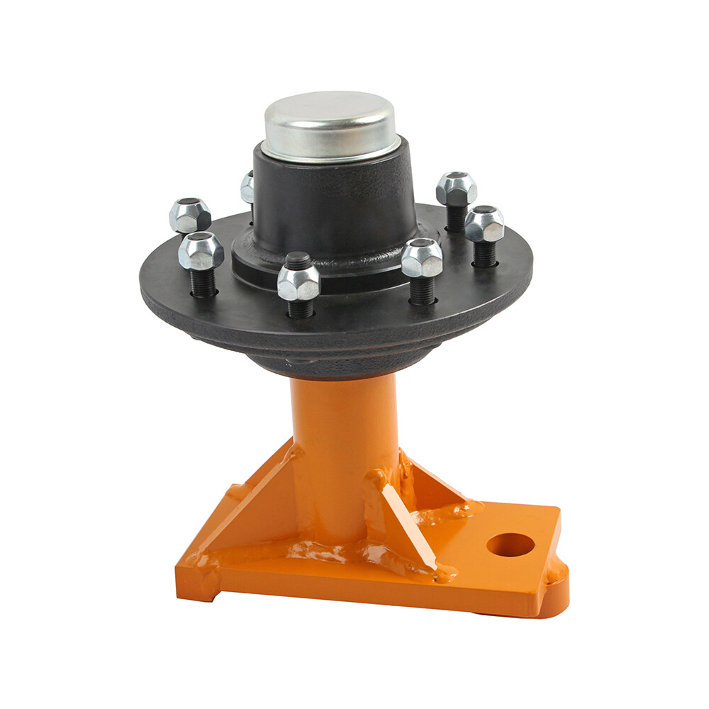 Superior Container Wheels 8 x 6.5 Lug Bolt-on SINGLE Spindle Kit International