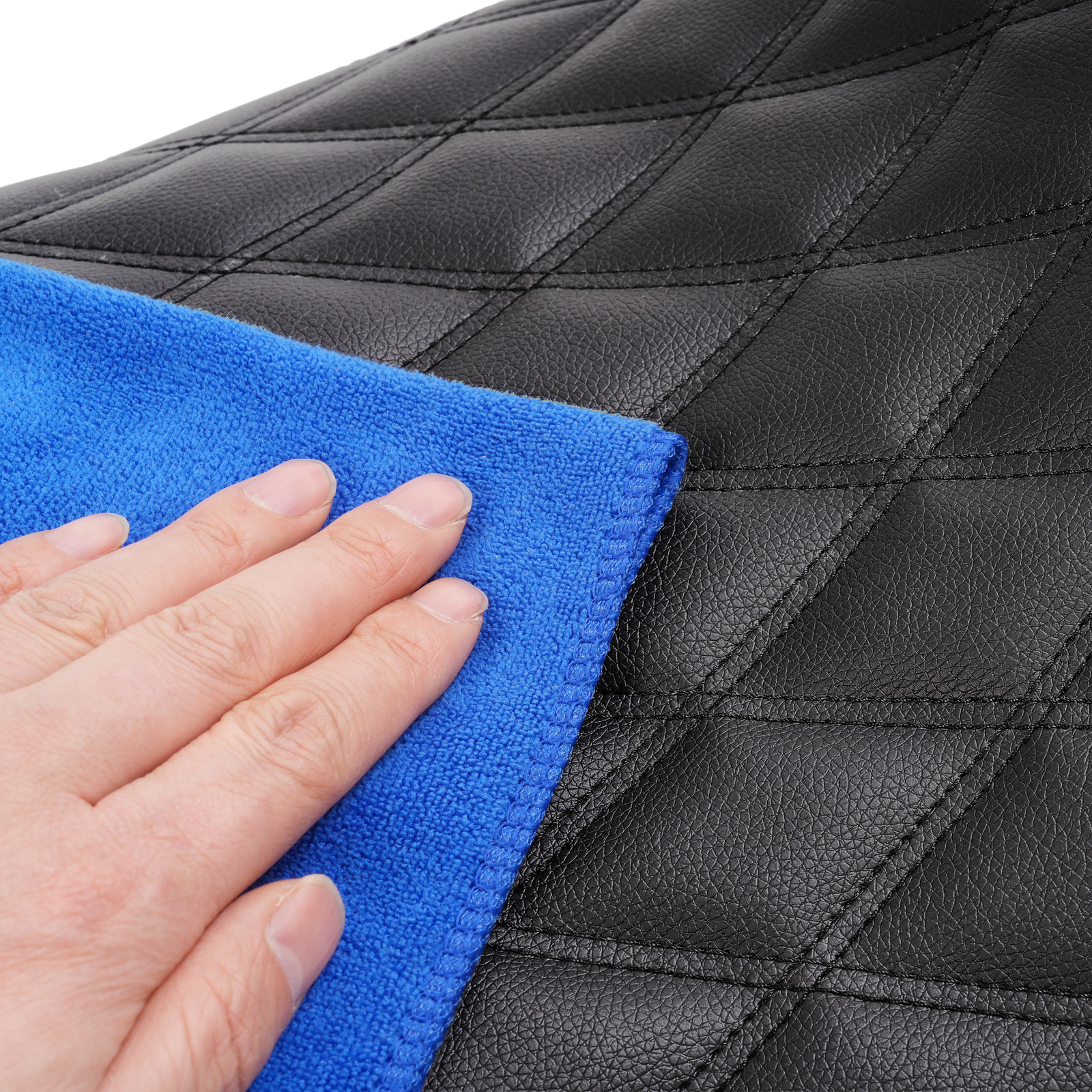 For Harley Softail Fat Boy FXST FLST FLSTF 00-07 Motorcycle Black Solo Seat