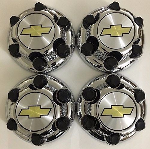4 PCS 2000 - 2010 Chevy1500 Truck Van 16" 17"  6 LUG Chrome WHEEL CENTER CAP NEW